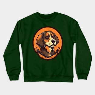 Handsome Spaniel dog Crewneck Sweatshirt